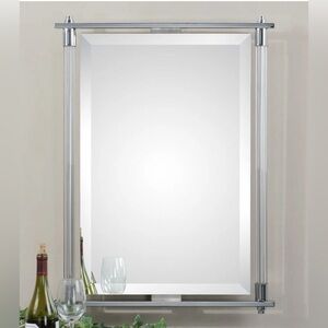 2 Chrome Vanity Mirrors Mirrors original price for 1 is $656